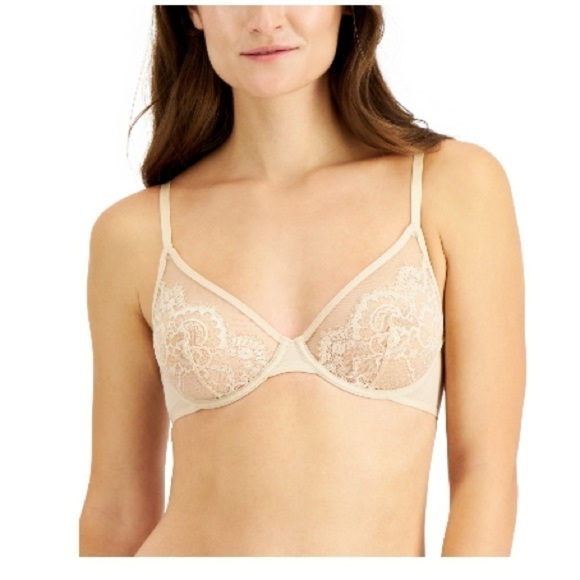 New I.N.C. INTERNATIONAL CONCEPTS
Underwire Lace Bra, Almond Latte XLarge - Picture 2 of 5